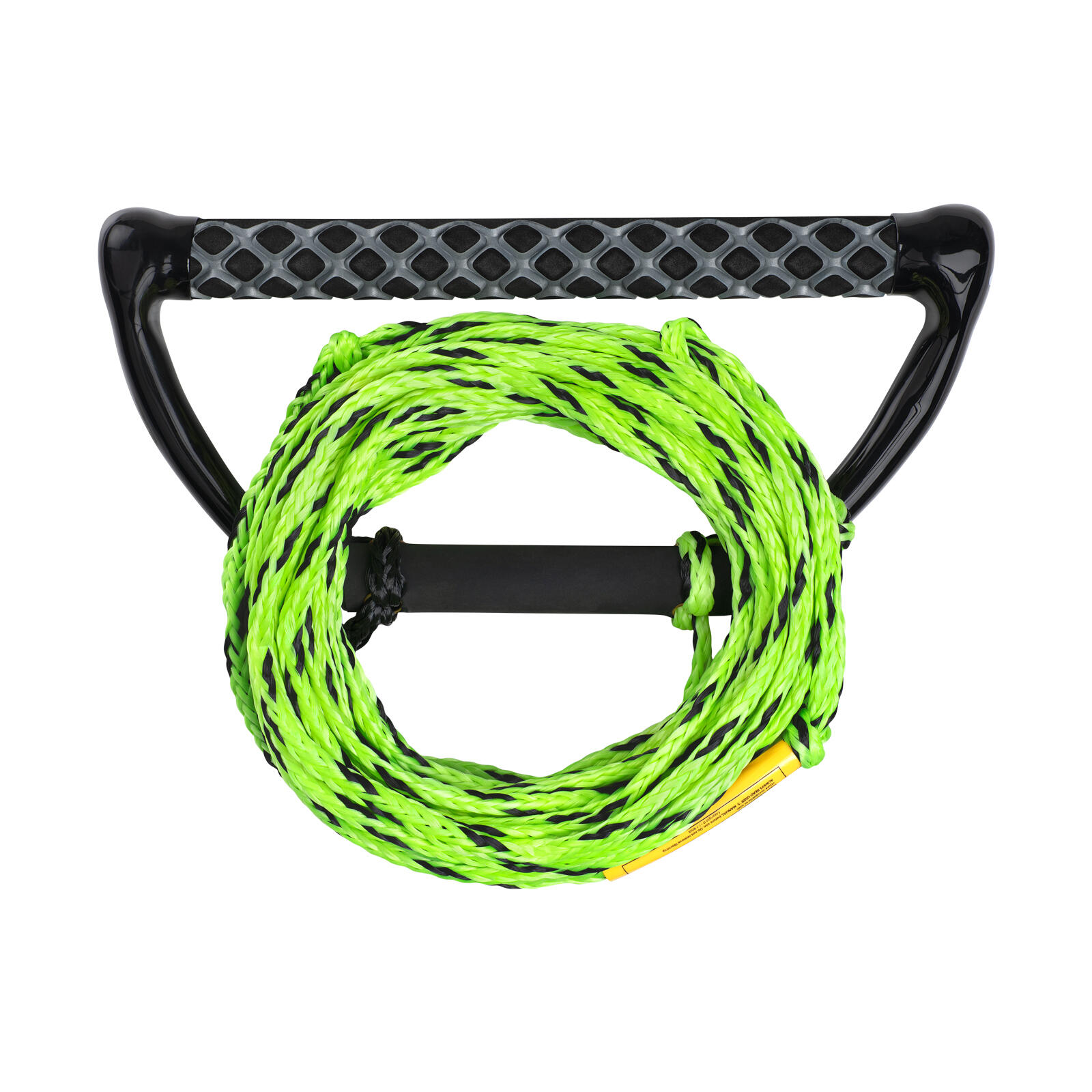 Kneeboard Leine Hook Up 60' mit Hantel Wasserski Seil lime 1/3