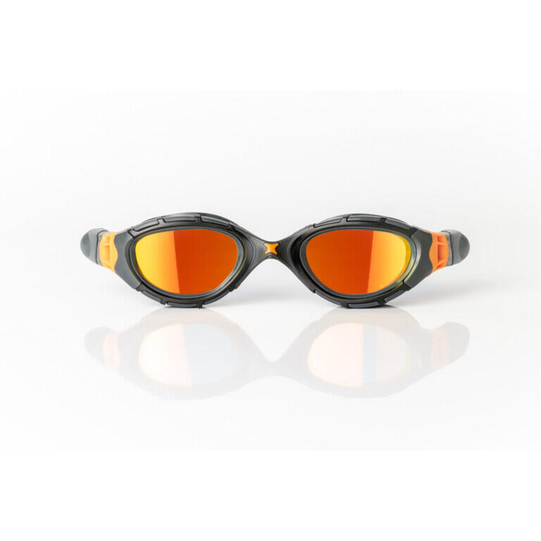 Swimming Goggles Predator Flex Titanium Regular Grey Black Mirror Orange