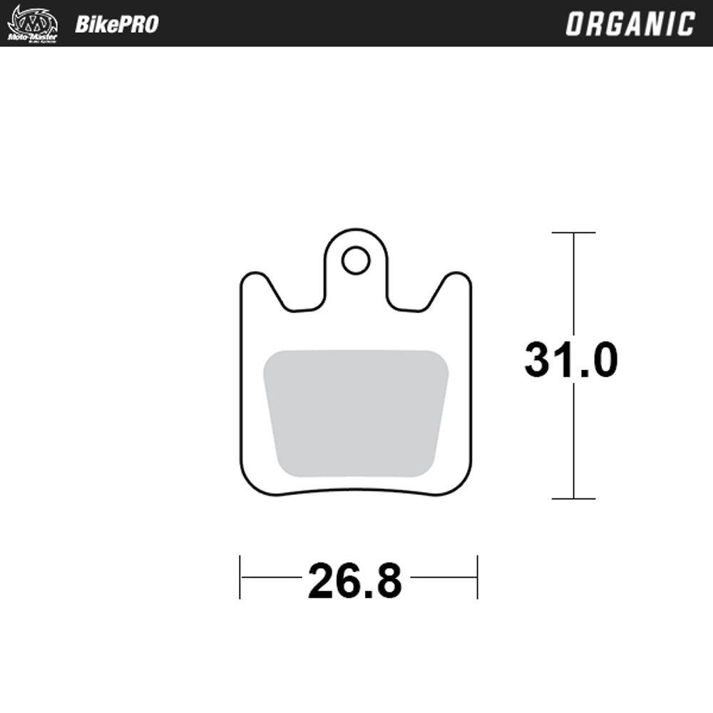 Plaquettes de frein de vélo organiques avec composé de résine - Hope Tech 3 X2 2/4