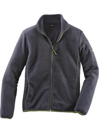 UNCLE SAM kleding Fleecejack zwart/olijfgroen