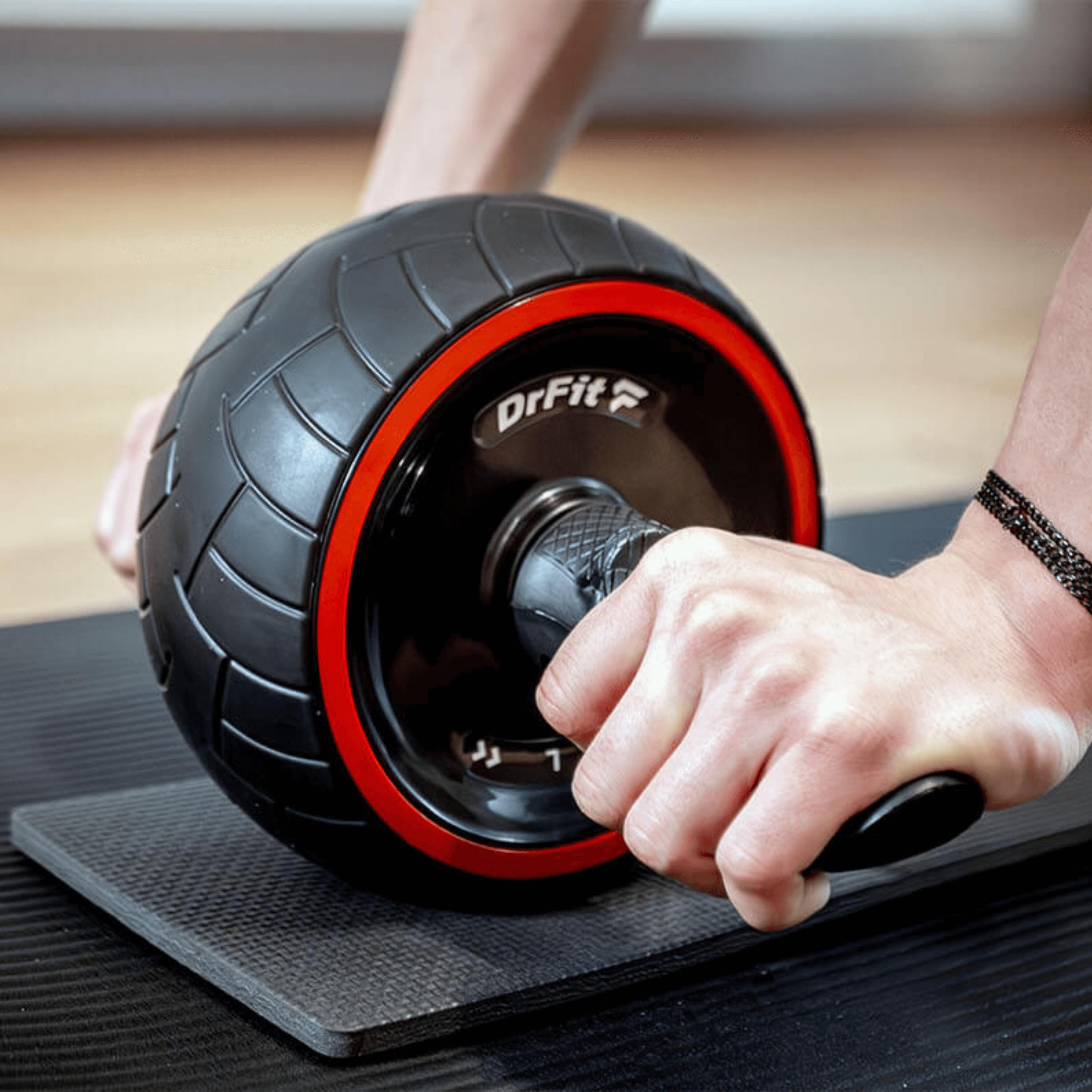 Kółko do ćwiczeń mięśni brzucha AB trening rozbudowa brzucha + mini mata DrFit 4/7