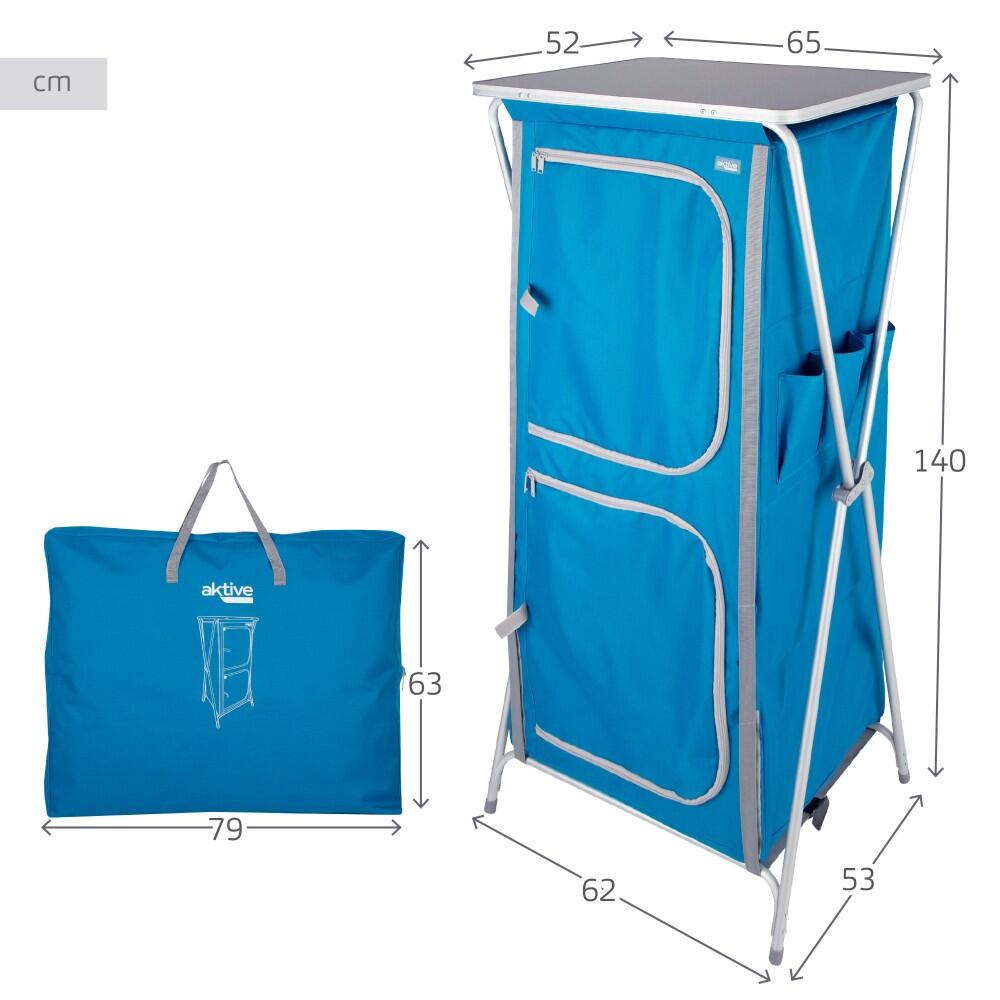 Aktive Armario de tela plegable camping c/4 niveles 4/7