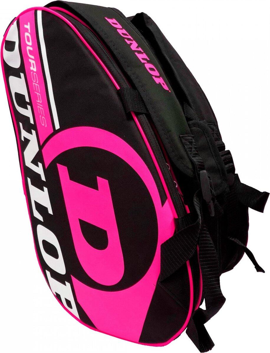 Saco de padel dunlop tour intro 623658 ofp preto e rosa