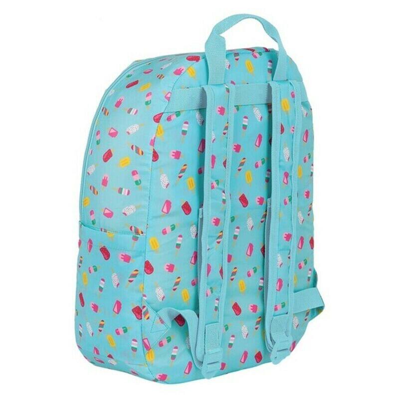 Mochila Escolar Safta M881 Turquesa