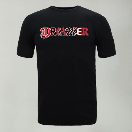 T-shirt aus Baumwolle DREAMER schwarz rot 5/6