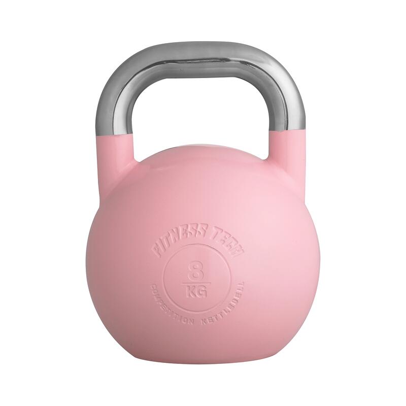 Kettlebell Competición Fitness Tech 8 kg rosa