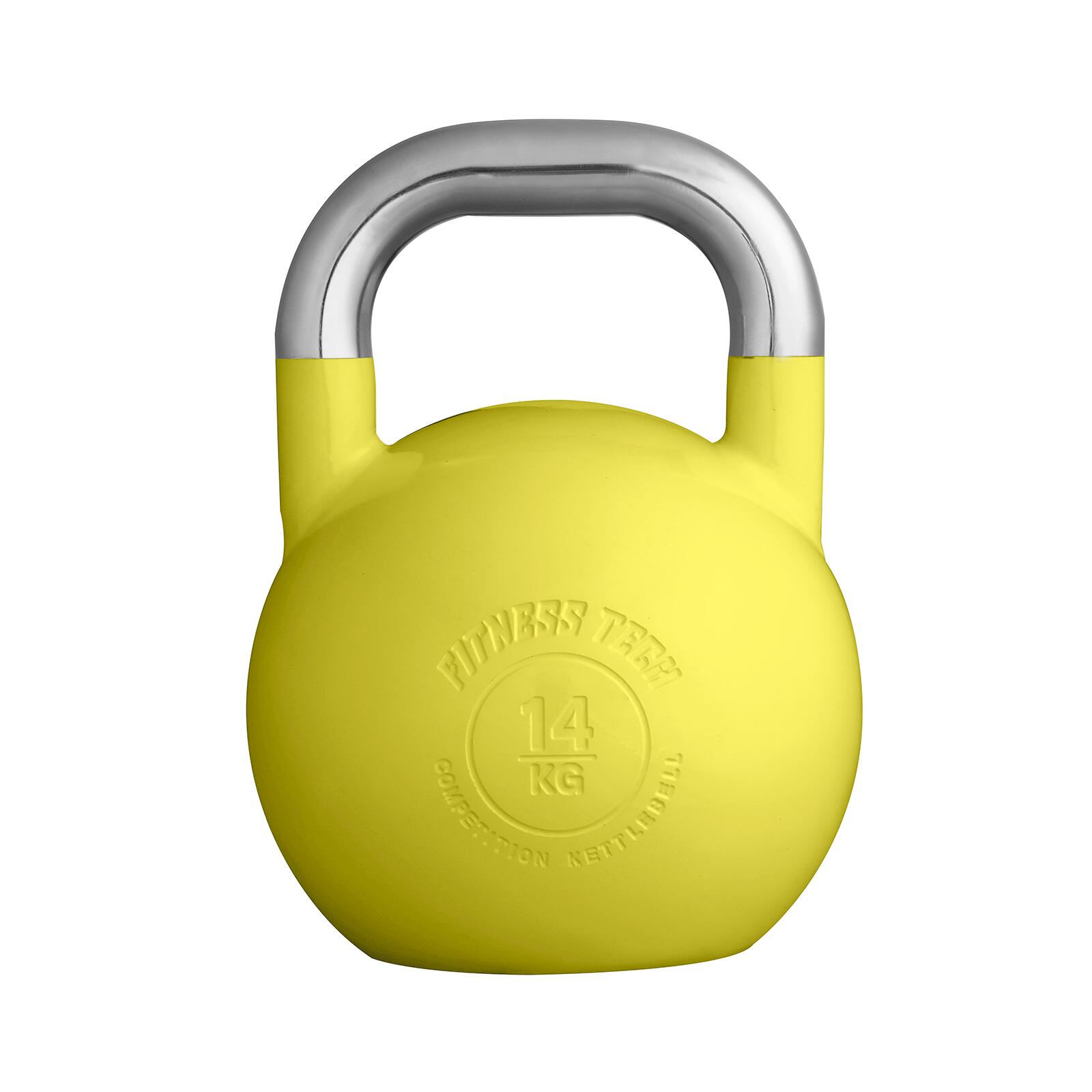 FITNESS TECH Kettlebell Competición Fitness Tech 14 kg amarilla