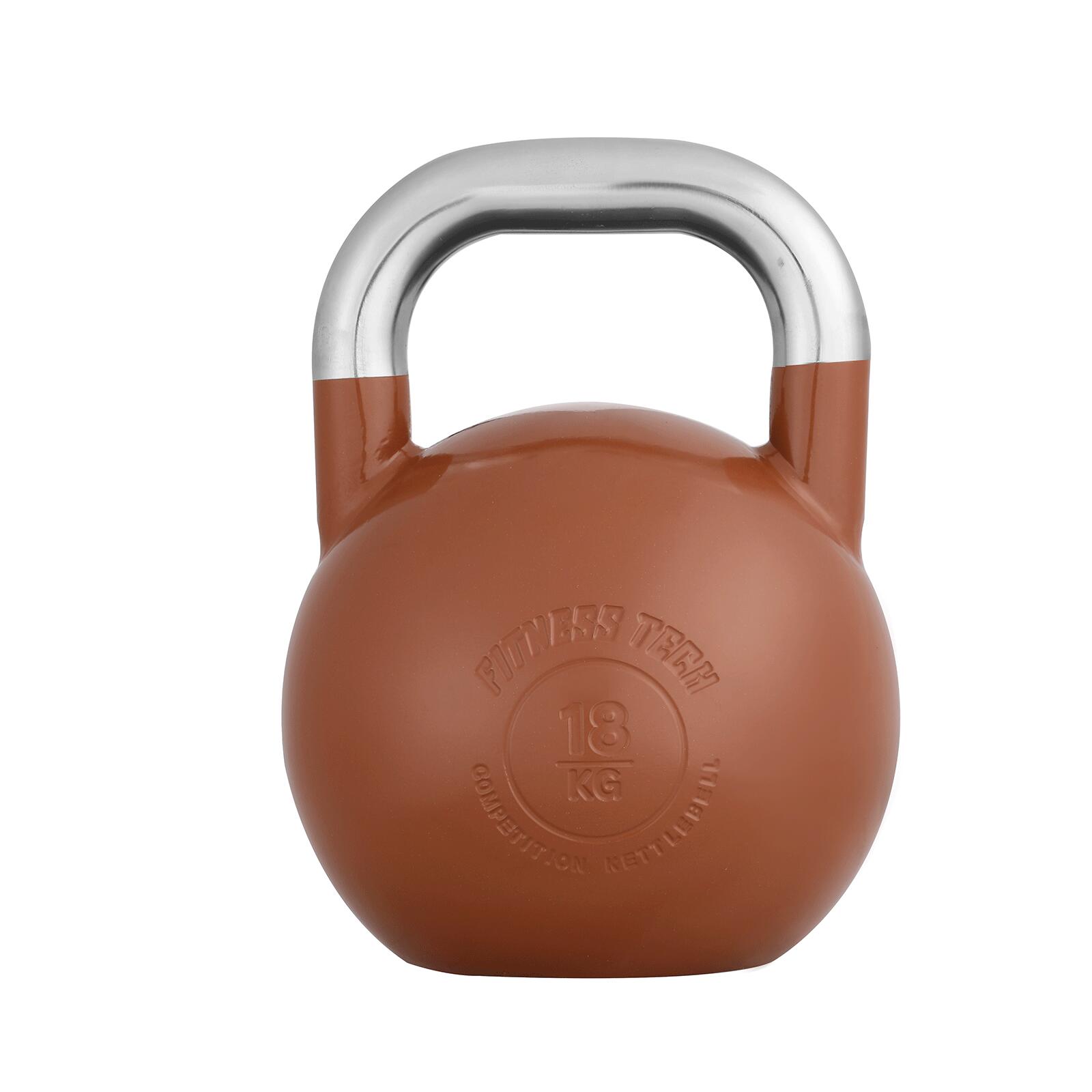 FITNESS TECH Kettlebell Competición Fitness Tech 18 kg Marrón