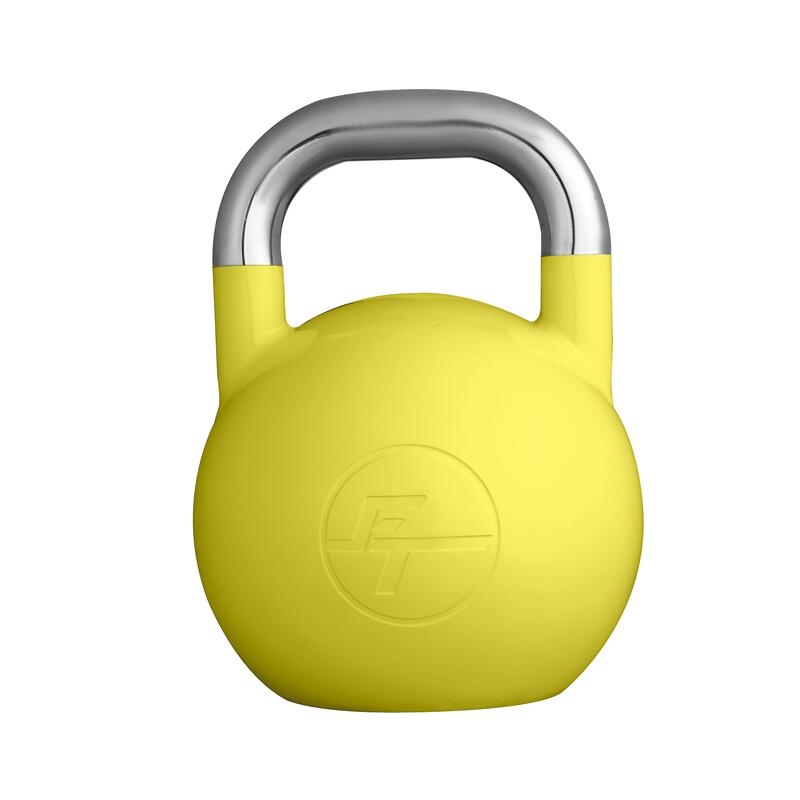 Kettlebell Competición Fitness Tech 14 kg amarilla