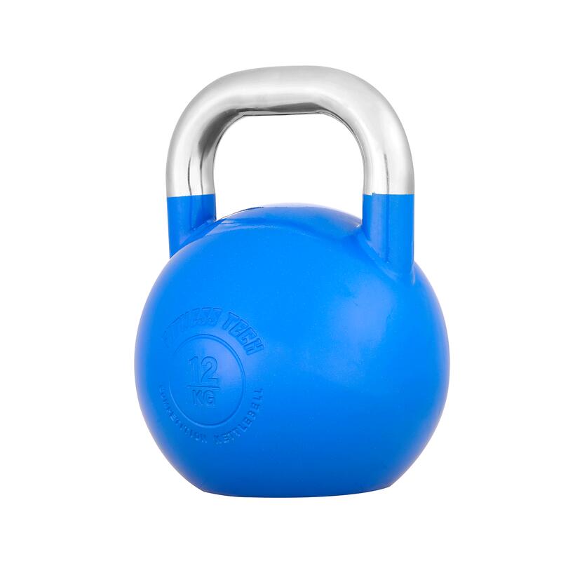 Kettlebell Competición Fitness Tech 12 kg azul