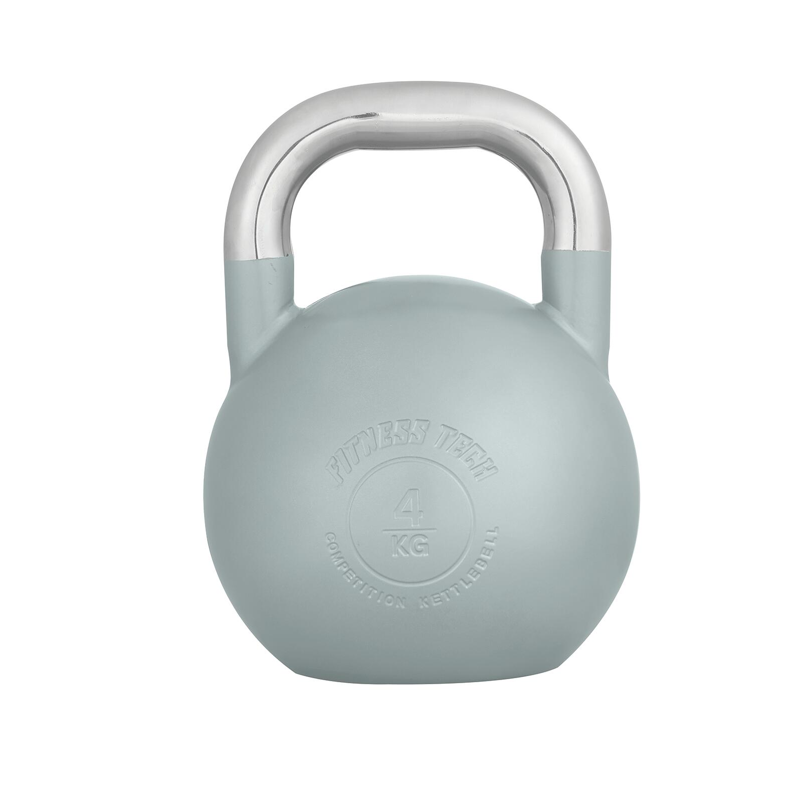 FITNESS TECH Kettlebell Competición Fitness Tech 4 kg Gris
