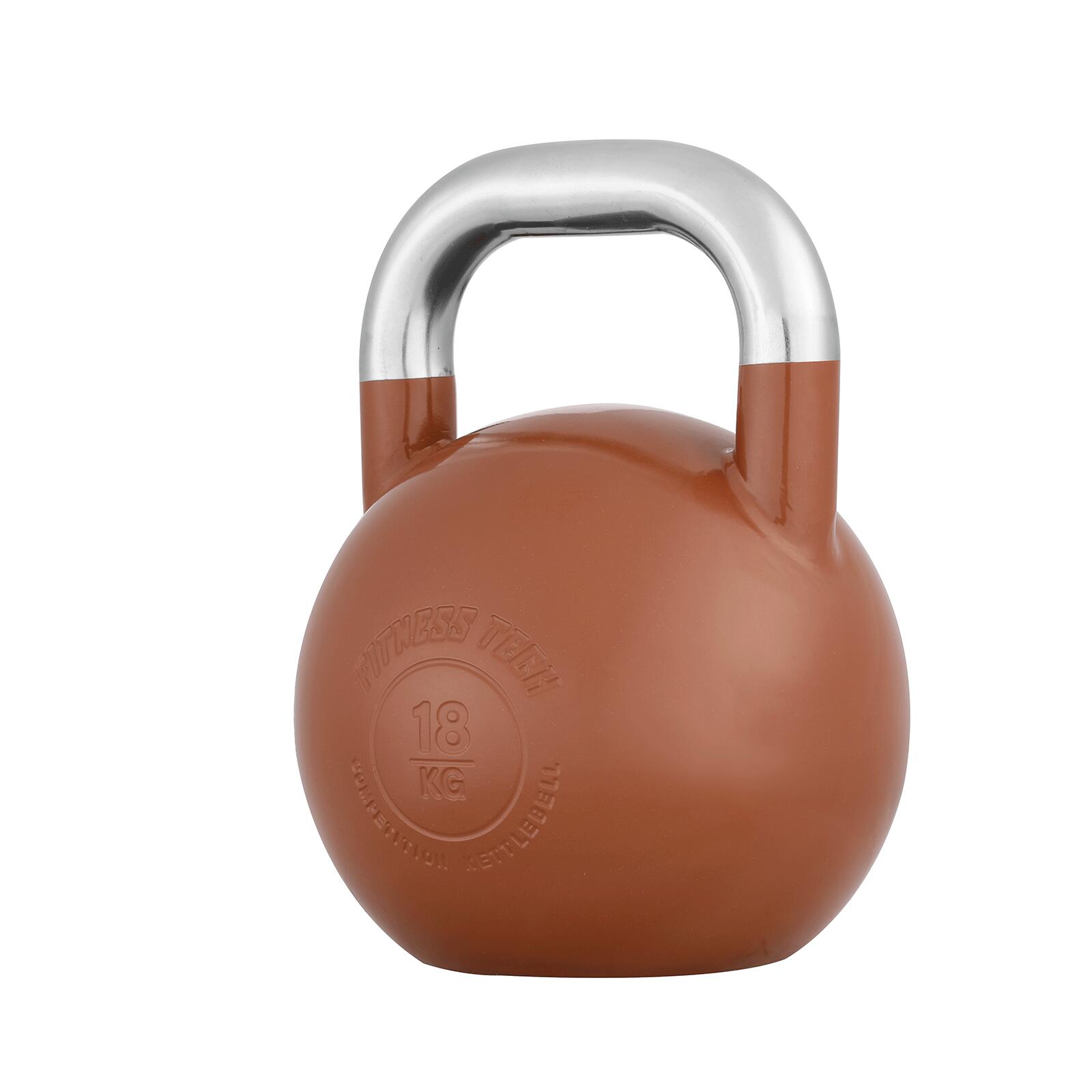 Kettlebell Competición Fitness Tech 18 kg Marrón 3/6