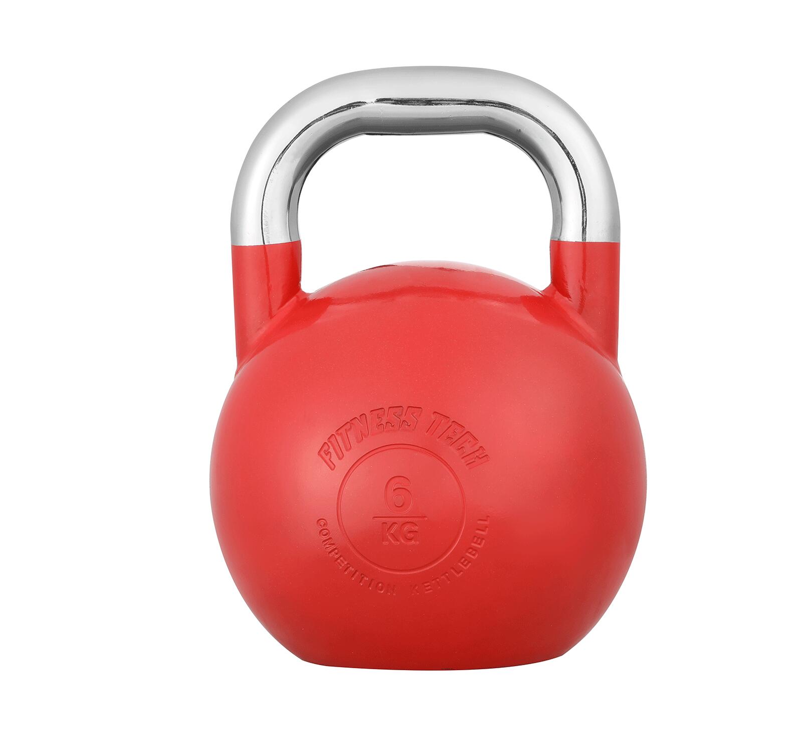 FITNESS TECH Kettlebell Competición Fitness Tech 6 kg roja