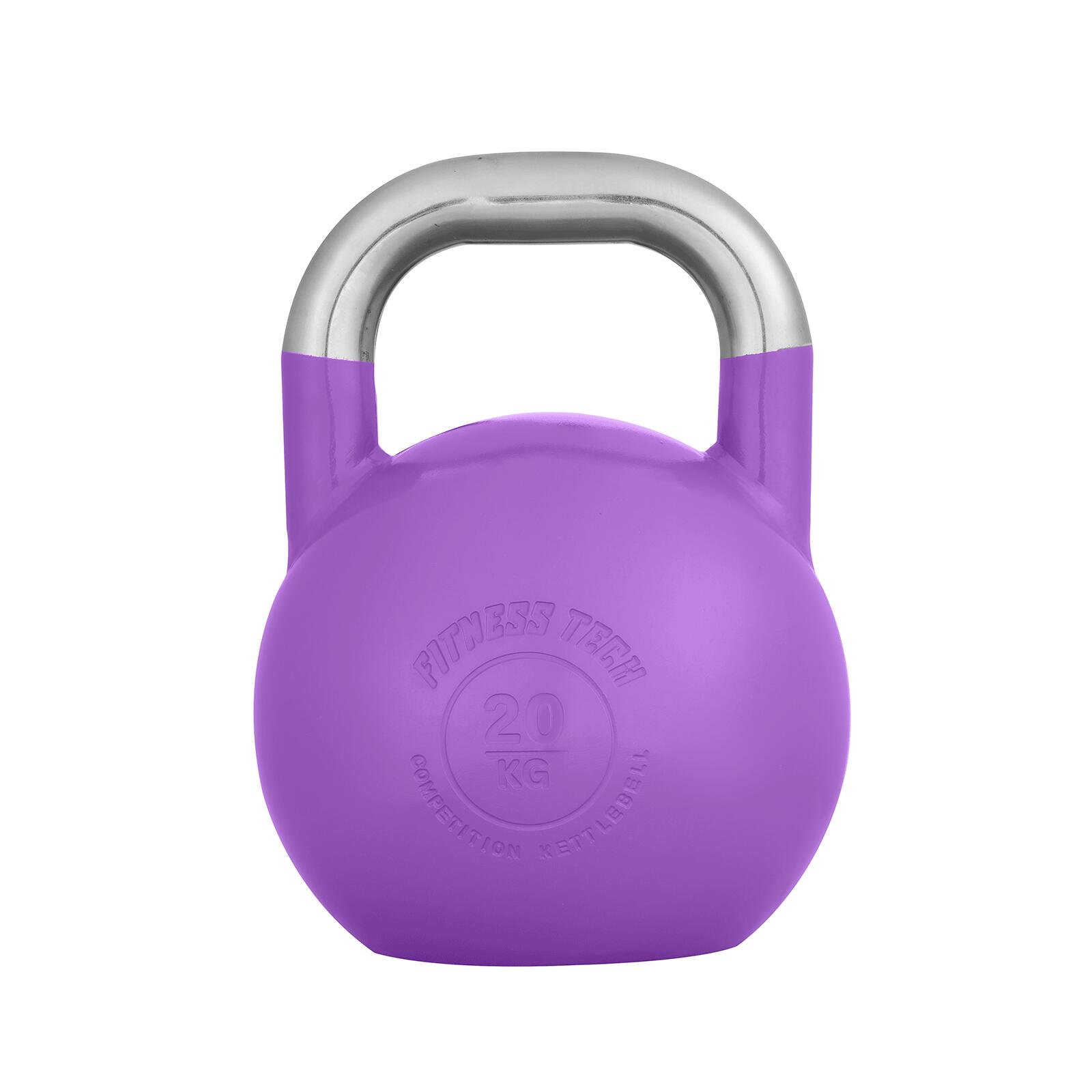 Fitness Tech - Kettlebell Compétition Fitness Tech 20kg - Kettlebell - Violet - 20 Kg - Decathlon