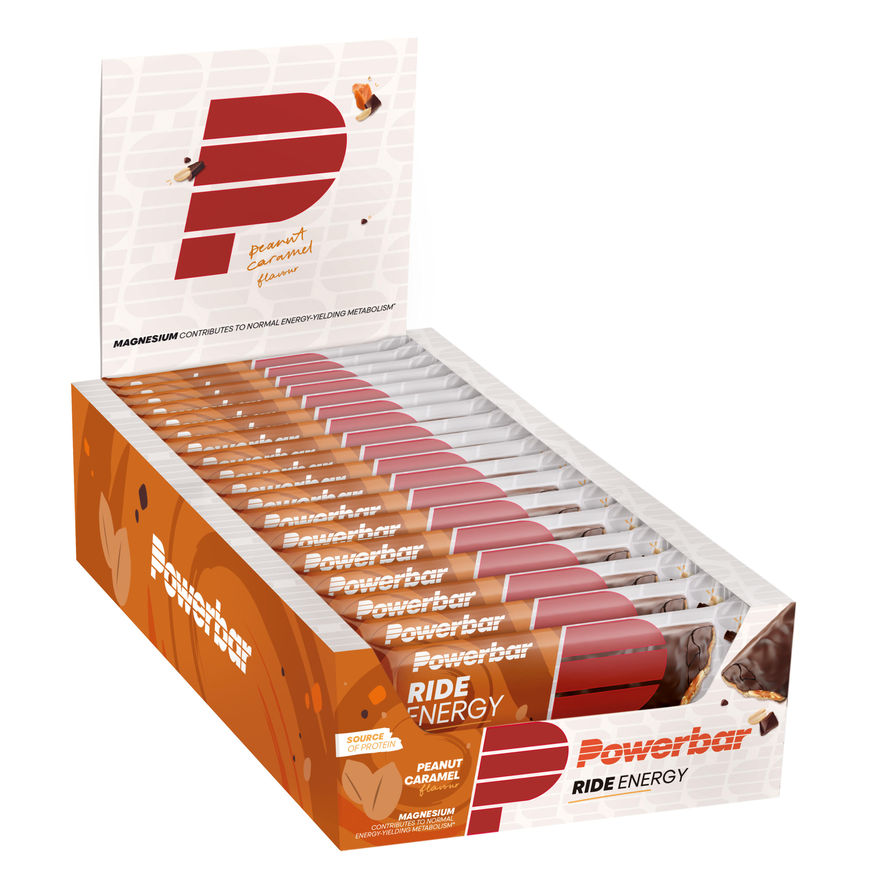 Barretta proteica Ride Energy 55g PowerBar (confezione da 18)