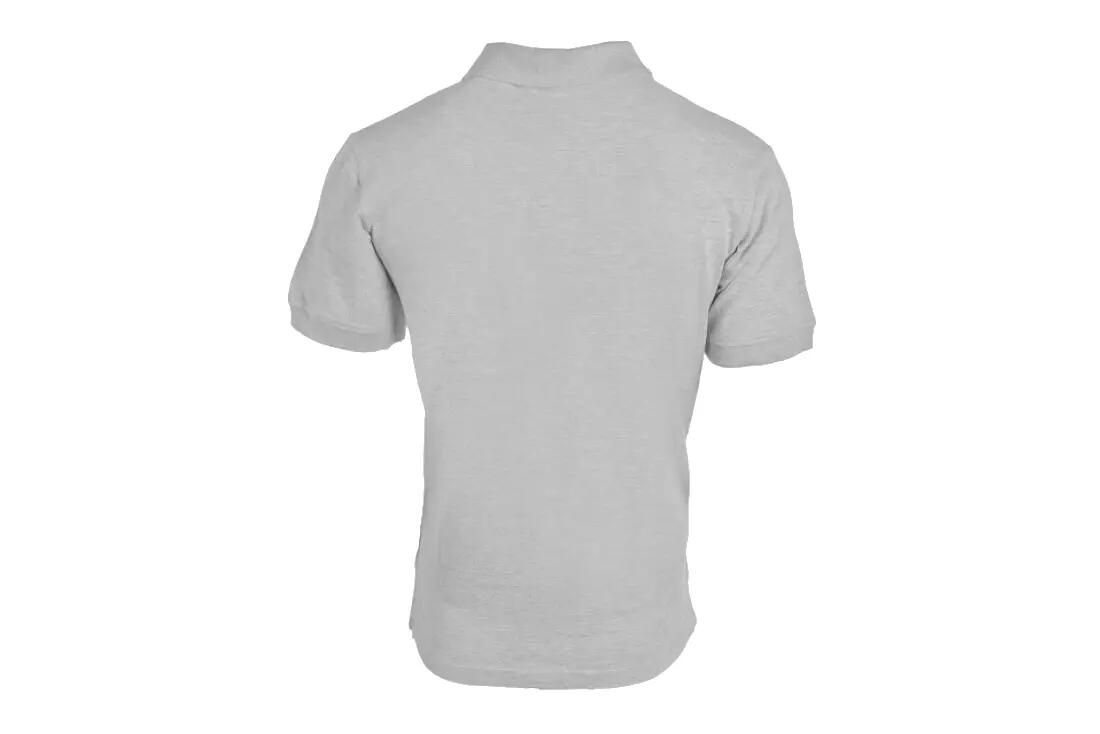Polo - Casual - Unisex - Manga corta, Logo bordado - Gris 2/2