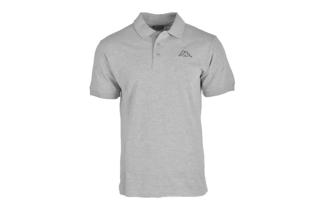 Polo - Casual - Unisex - Manga corta, Logo bordado - Gris 1/2