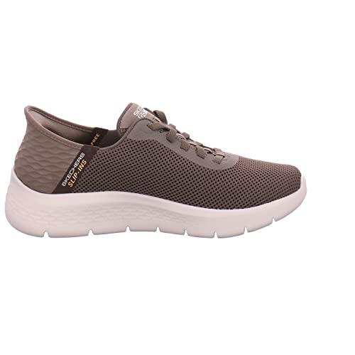 Zapatillas Deportivas Caminar Hombre Skechers 216496_BRN Grises con Cordones