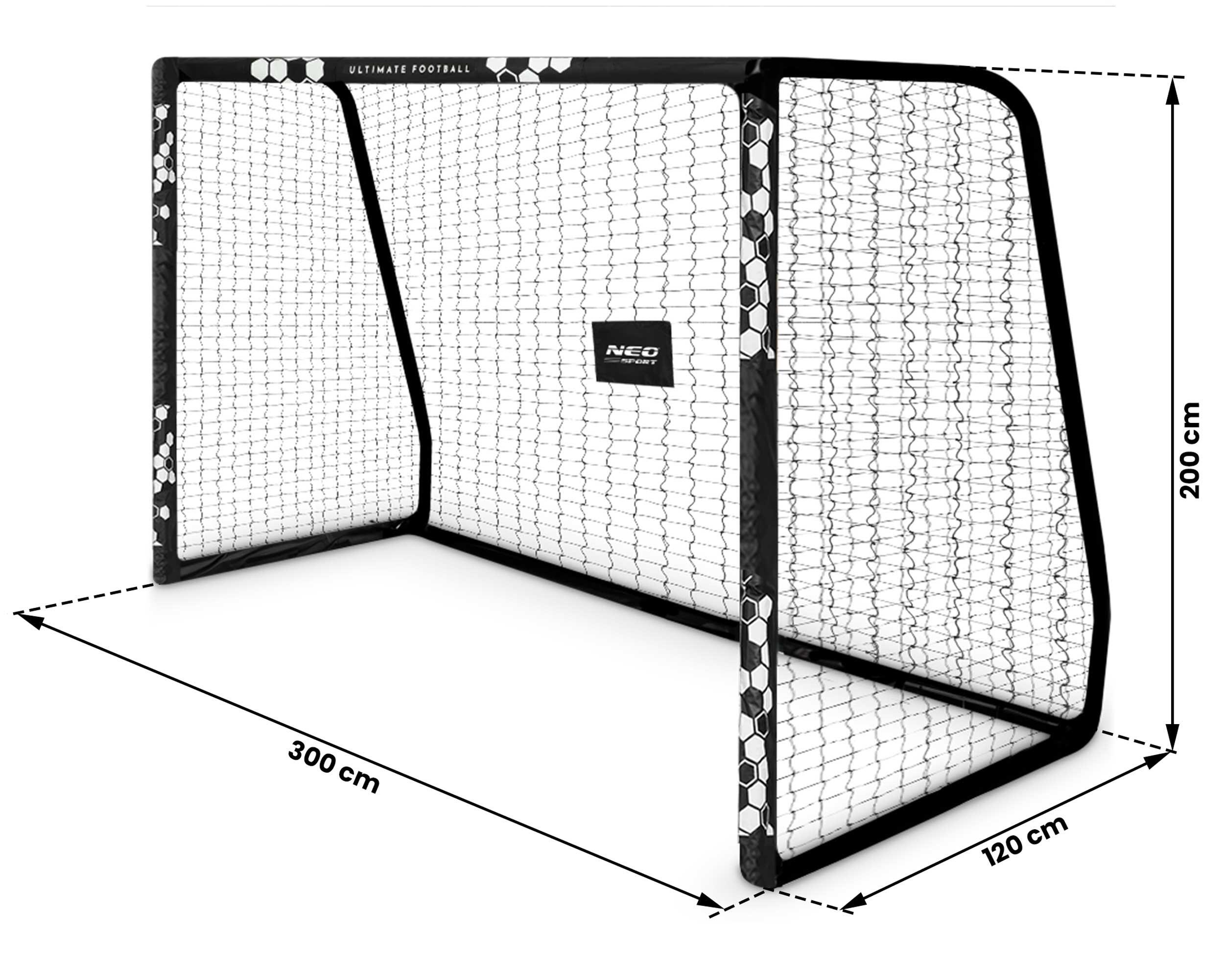 Bramka piłkarska do piłki nożnej 300x200x120 cm Neo-Sport 7/7