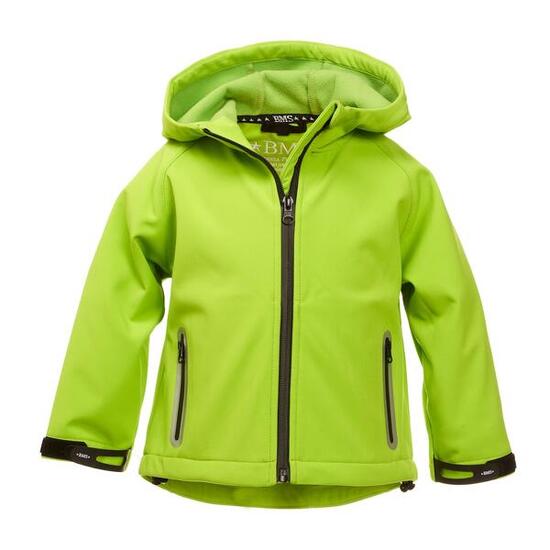 BMS SoftShell Jacke mit Kapuze - atmungsaktiv Kinder
