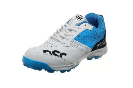DSC Zooter Cricket-Schuhe | Weiß/Blau | Für Männer und Jungen | Leichtgewicht