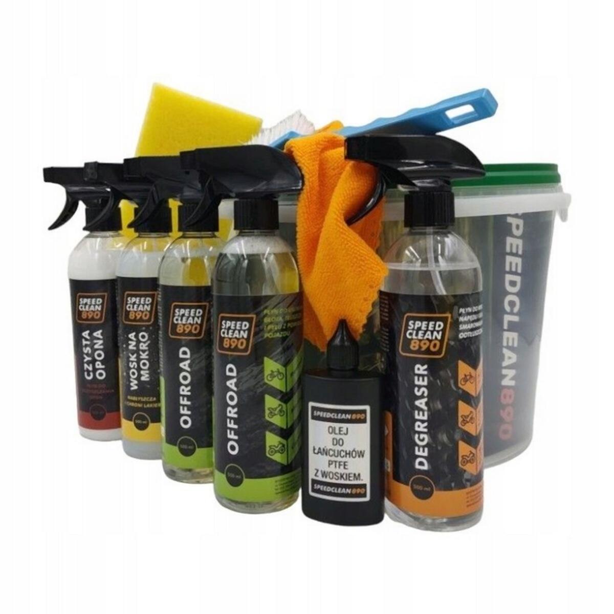 Zestaw do mycia i pielęgnacji rowerów SpeedClean890