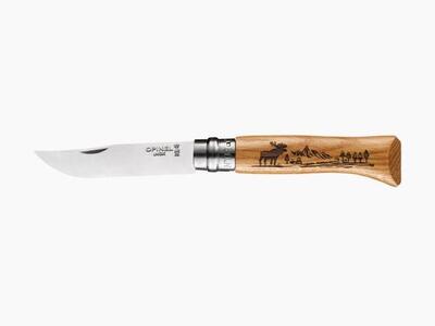 Taschenmesser Animalia 08 Tier Motiv Klapp Messer Camping Edelstahl Holz