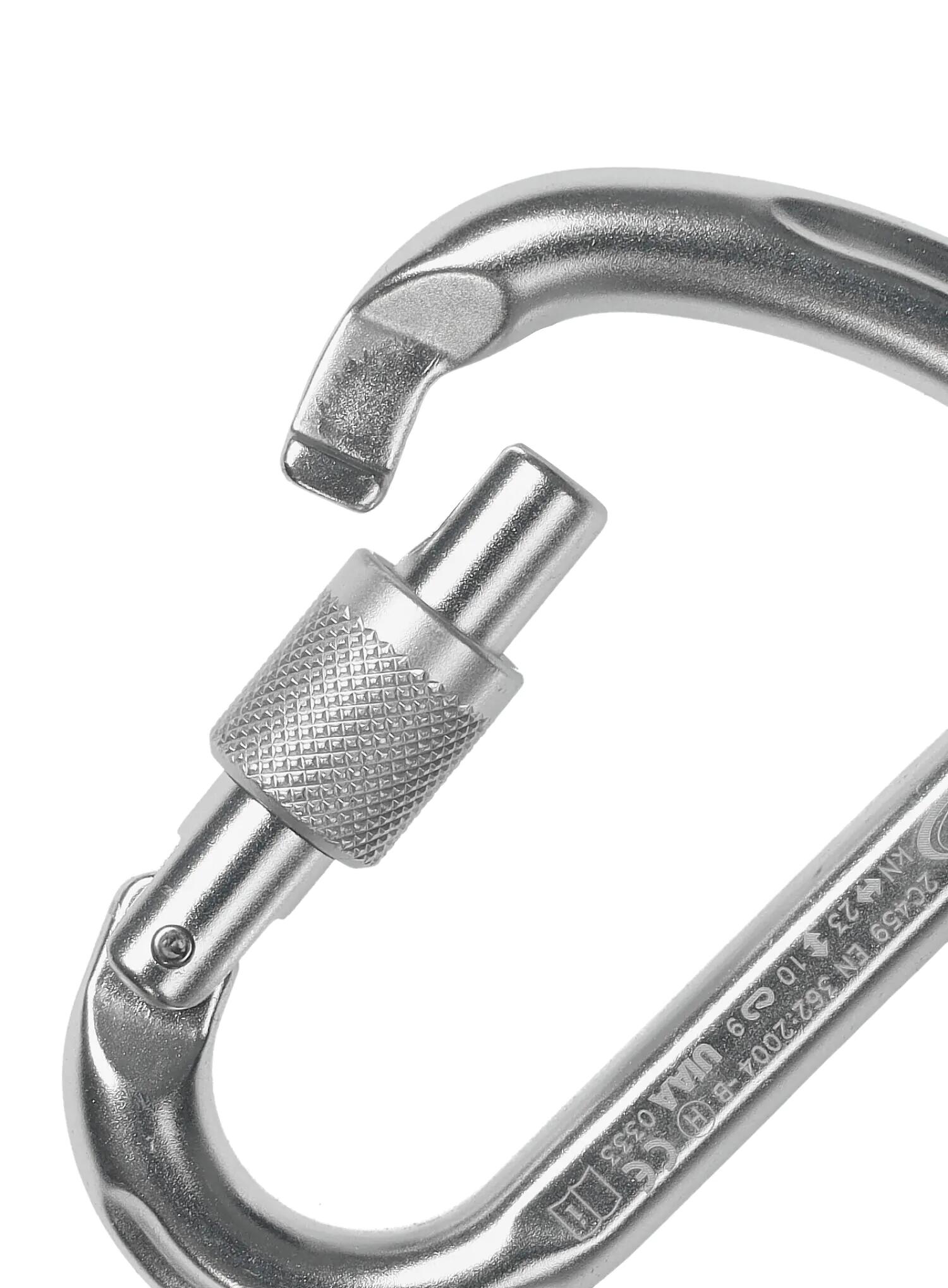 Karabinek Wspinaczkowy Climbing Technology Snappy CF SG (Screw Gate) - silver 2/4