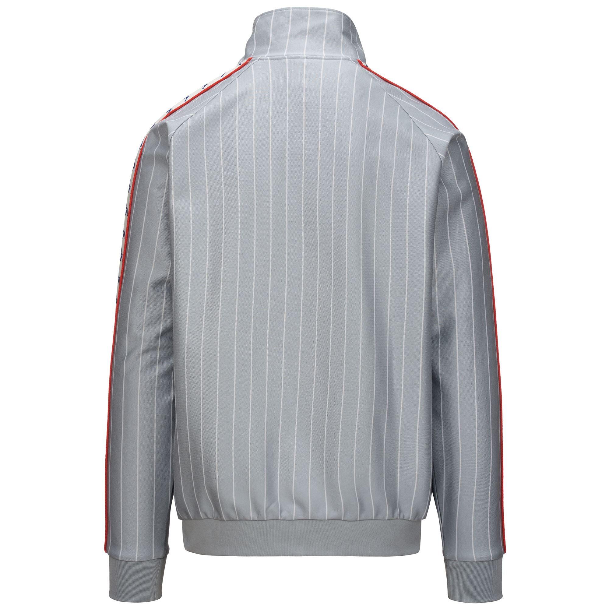 Felpa con zip da uomo in poliestere grigio da sport street 4/7
