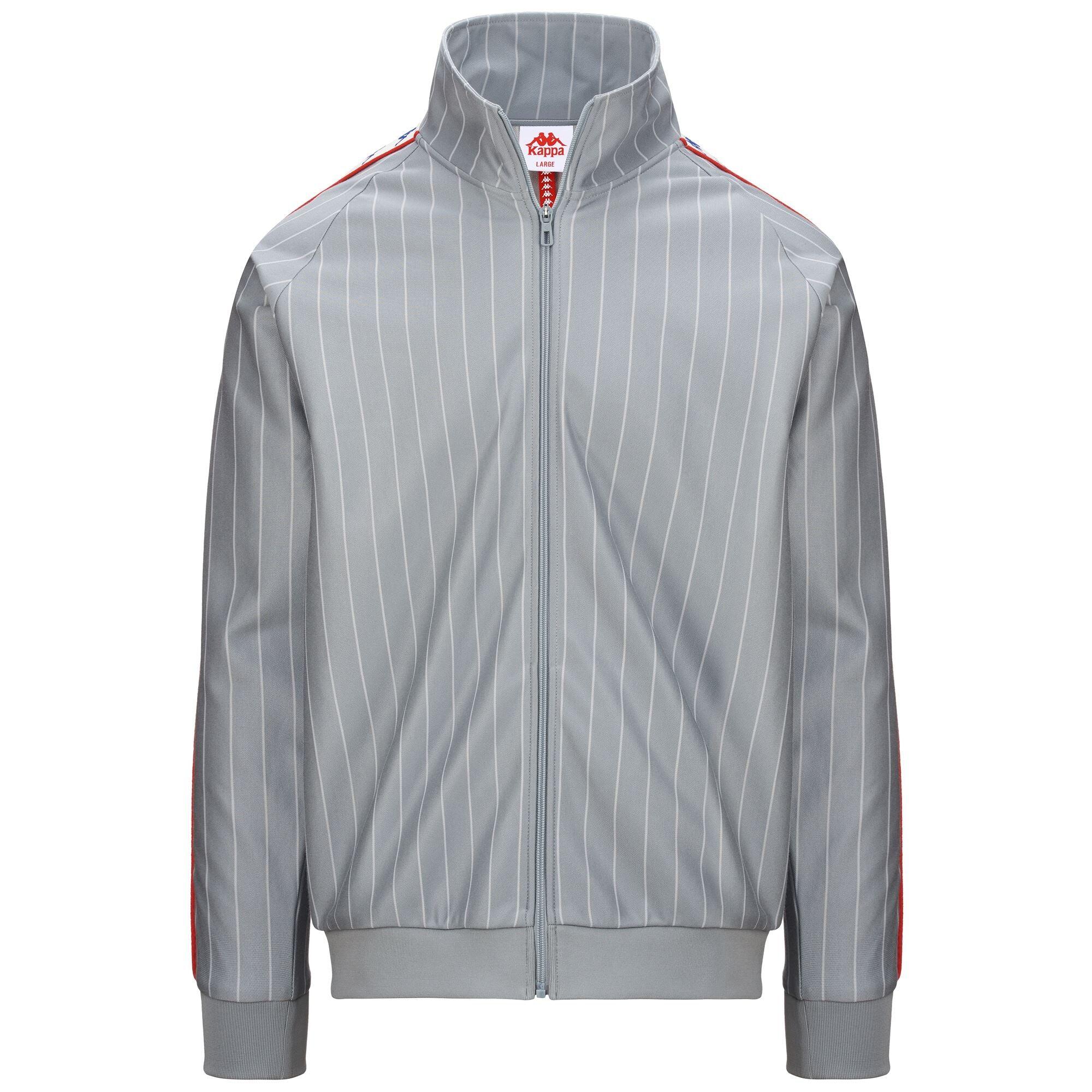 Felpa con zip da uomo in poliestere grigio da sport street 2/7