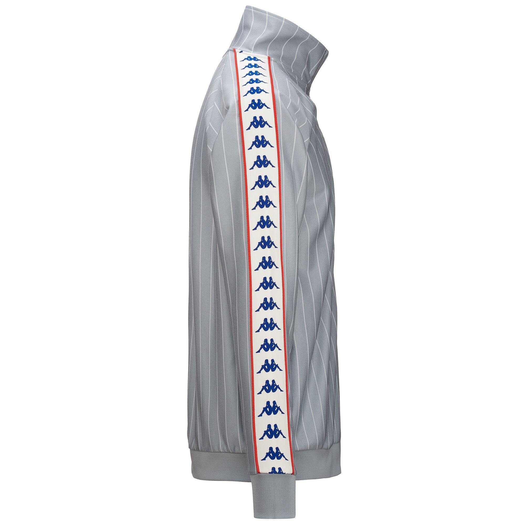 Felpa con zip da uomo in poliestere grigio da sport street 3/7