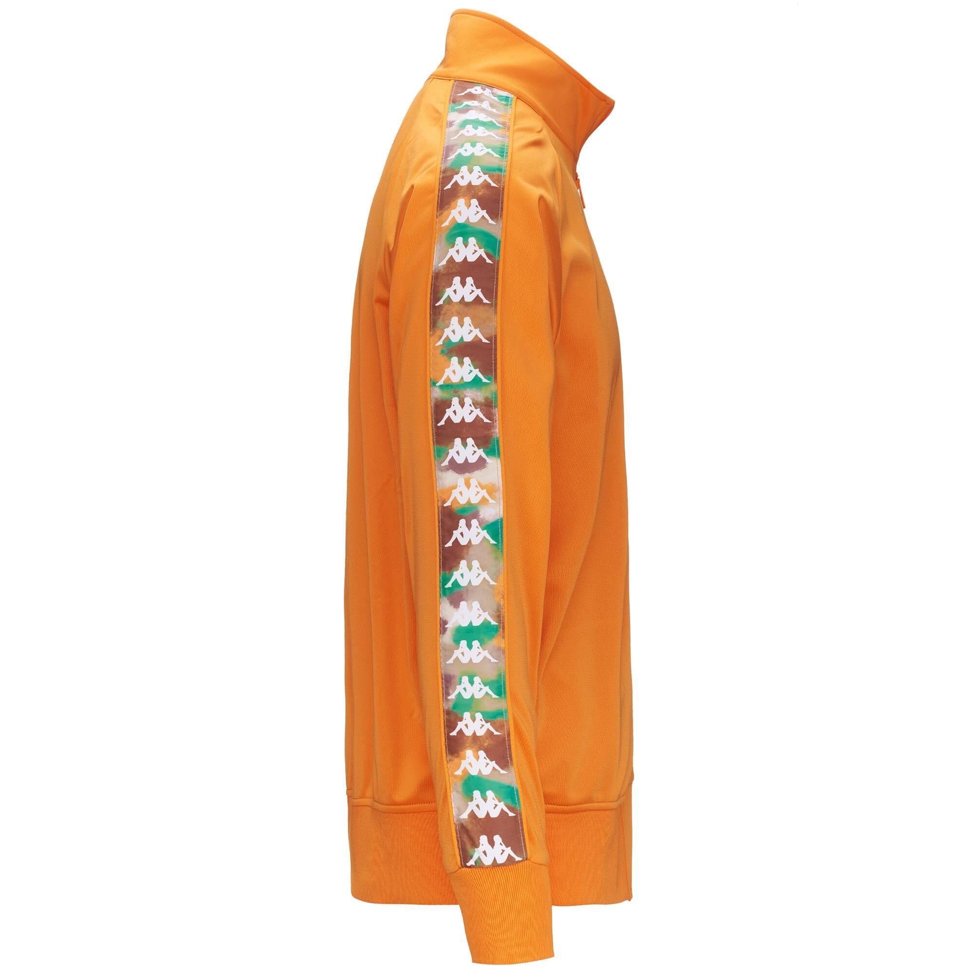 Felpa con zip da uomo in poliestere arancio da sport street 2/5