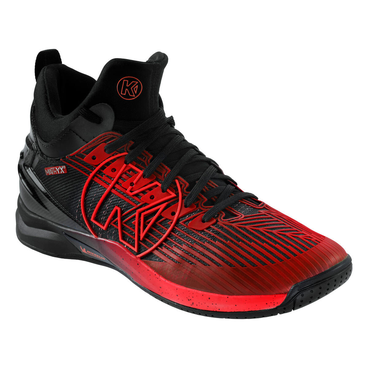 Kempa - Chaussures De Salle Attack Mid Kempa - Chaussures De Sport - Noir|rouge - 45 - Decathlon