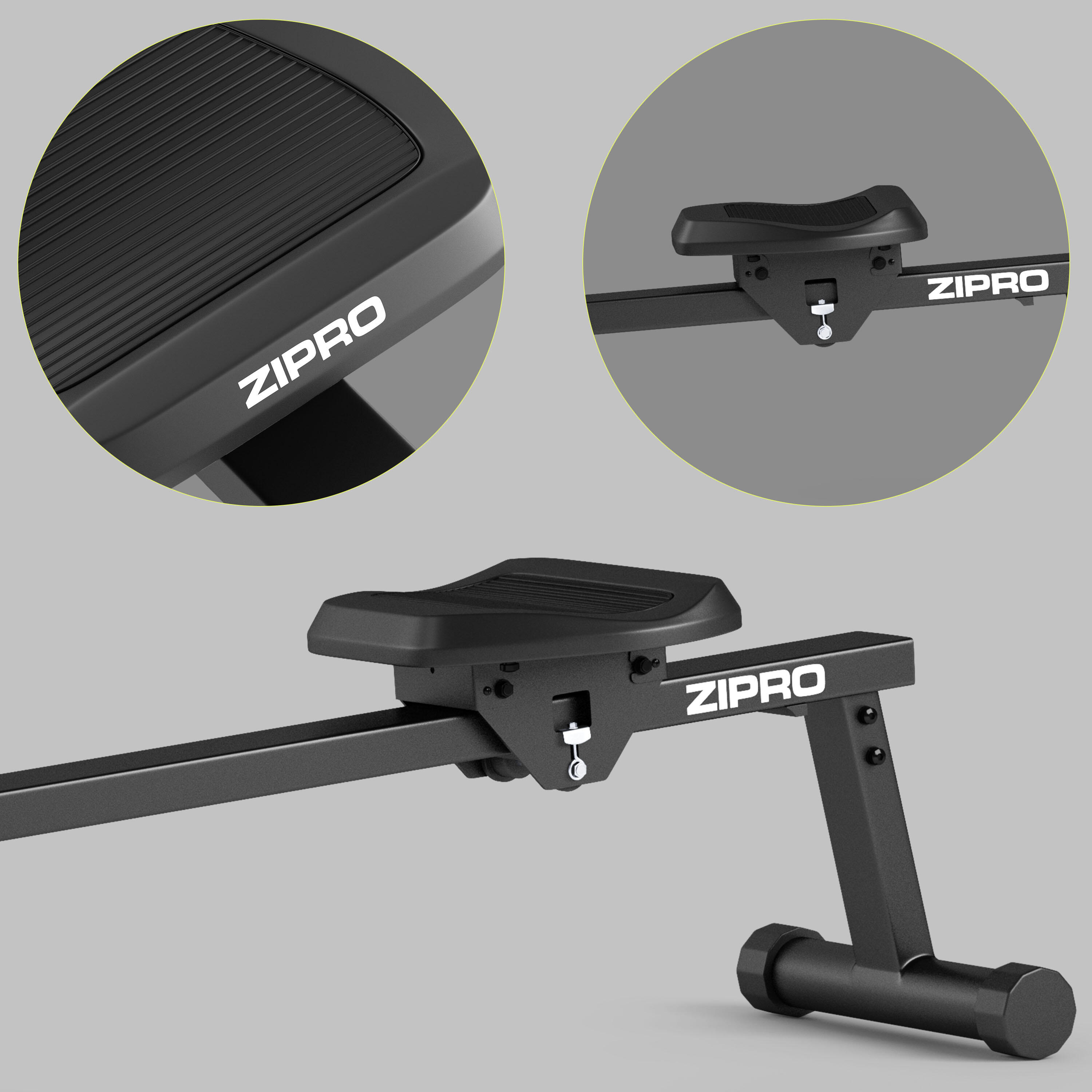Rameur d'appartement magnétique Zipro Move pliable 8 niveaux de résistance 4/8