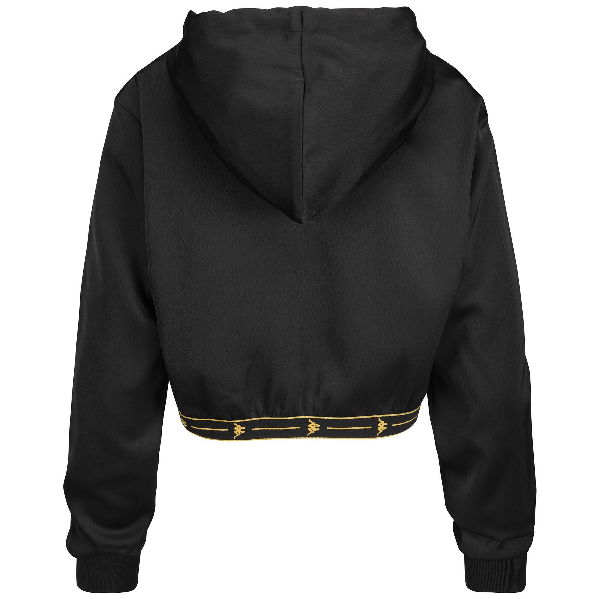 Felpa da donna in poliestere nero da sport street 2/4
