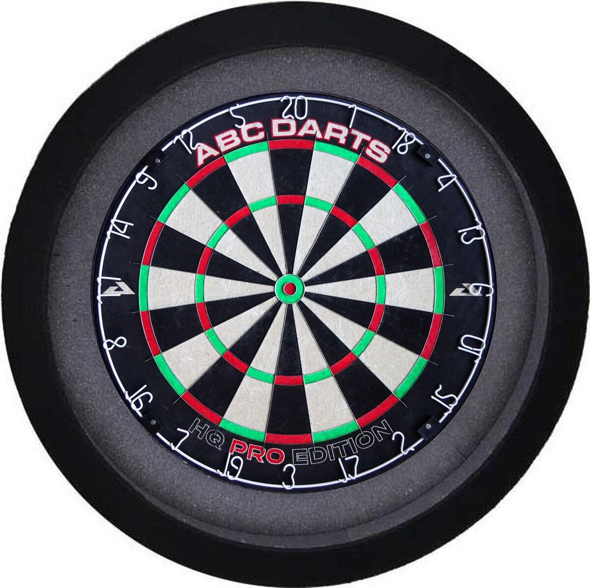 ABC DARTS Dartbord Verlichting Rond XL - Basic Zwart
