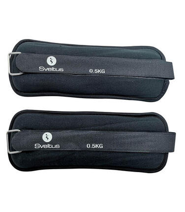 Handgelenk- und Knöchelgewichte aus Neopren Sveltus 2 x 0,5 kg