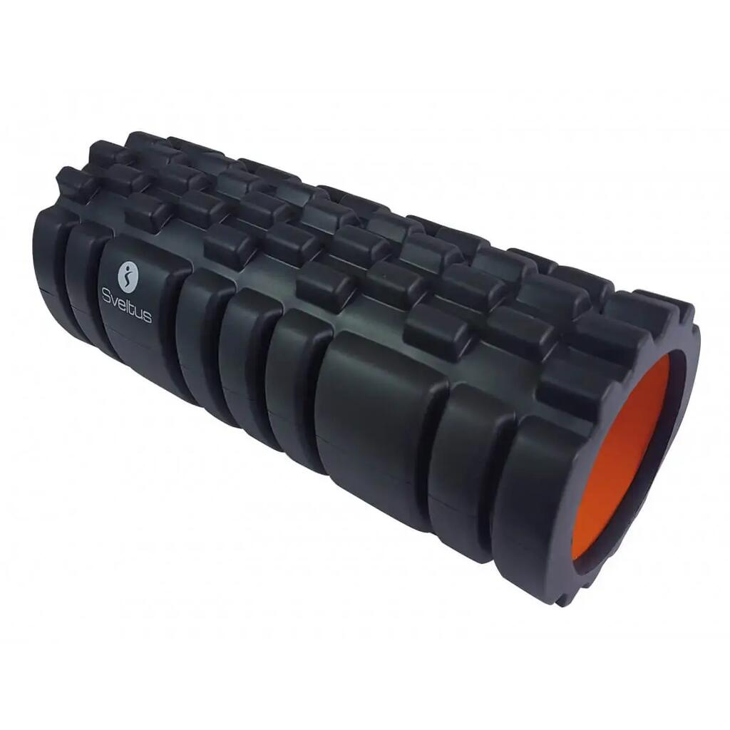 Sveltus Grid Foam Roller black - rigid core, soft exterior