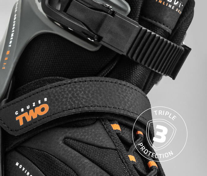 Patines fitness hombre regulables Movino Cruzer Two 4044 naranja 5/7