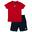 Complete katoenen kinderset met Leone Basic t-shirt en short