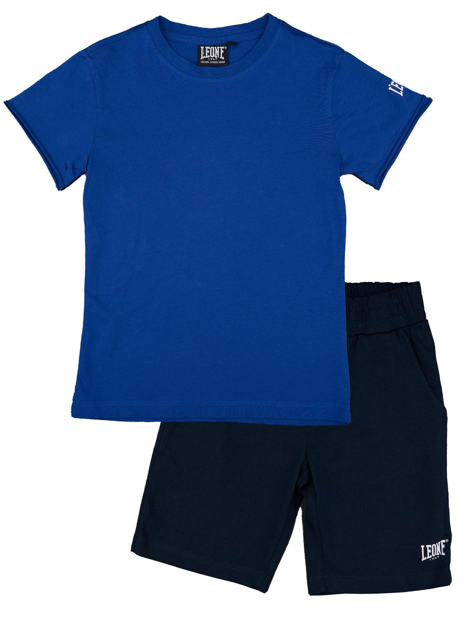 LEONE 1947 APPAREL Complete set voor kinderen in katoen met Leone Timeless t-shirt en short