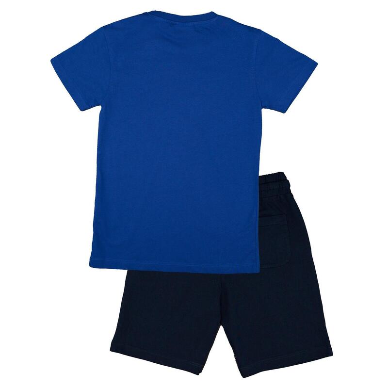 Complete katoenen kinderset met Leone Basic t-shirt en short