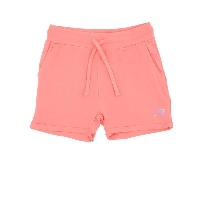 Pantaloncini sportivi da bambina in cotone elasticizzato Leone Bright