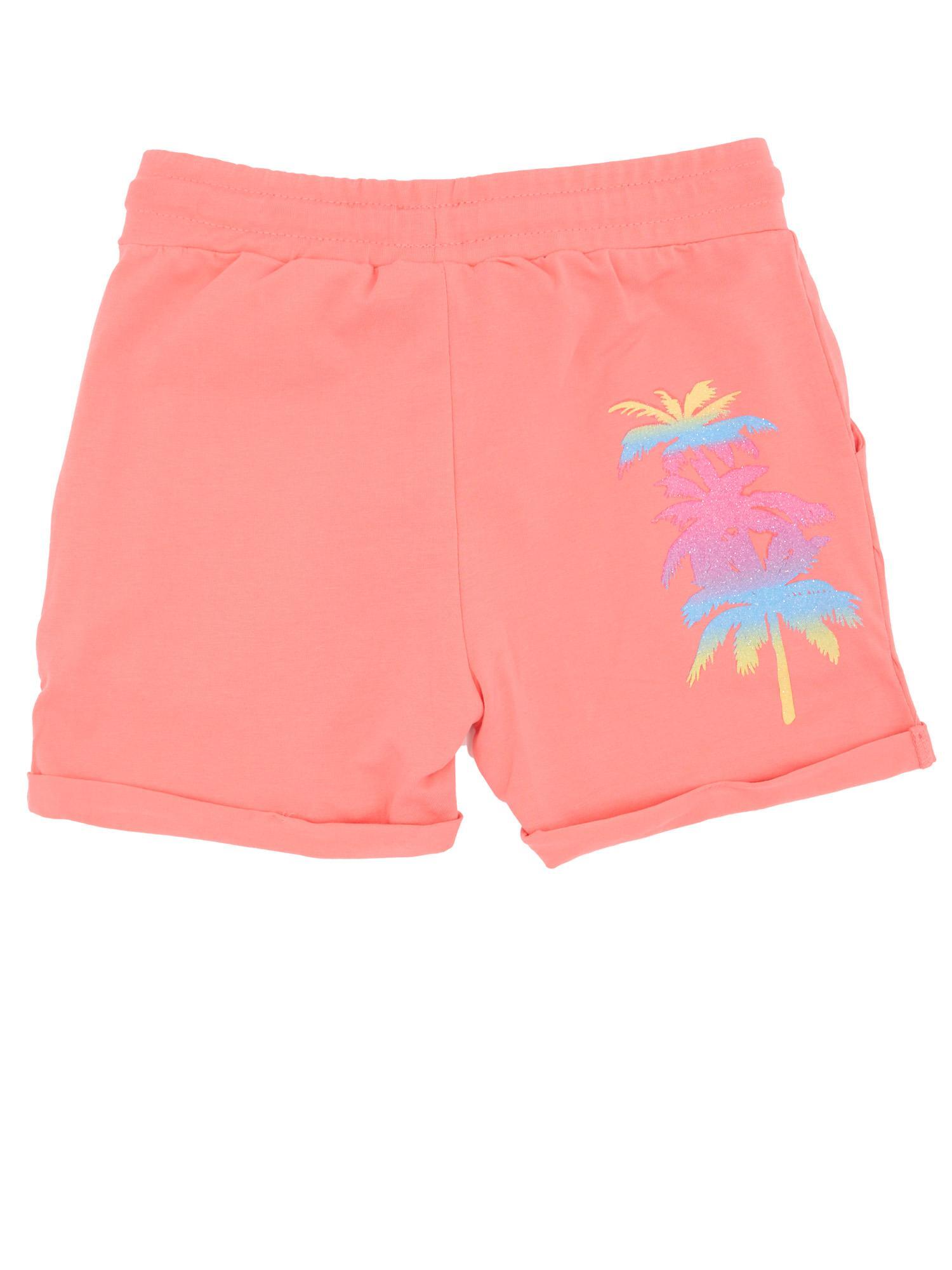 Pantalón corto deportivo de niña Leone Bright en algodón elástico 2/4