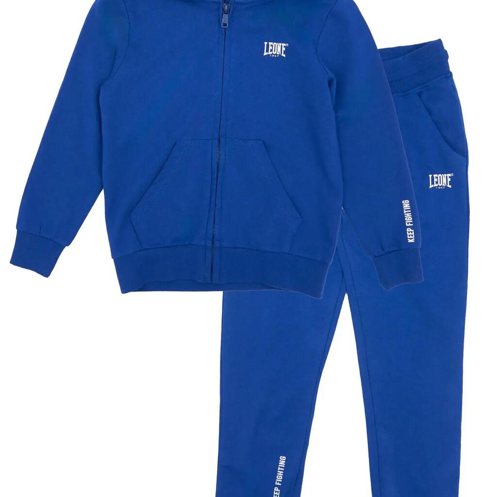 Leone Basic children's zip-up hooded tracksuit