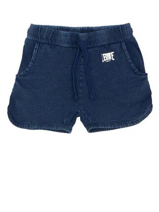 Short en coton bleu Leone pour fille