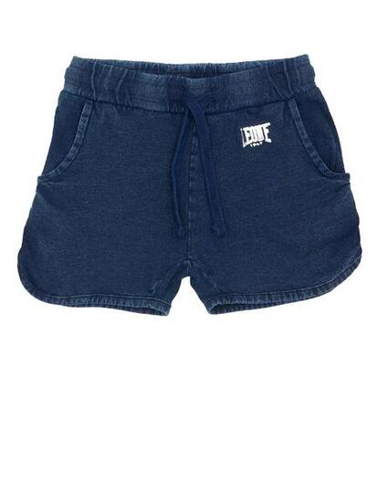 Short en coton bleu Leone pour fille