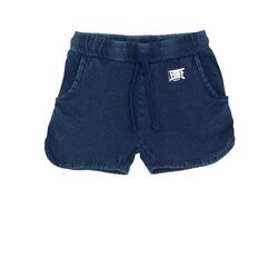 Short en coton bleu Leone pour fille