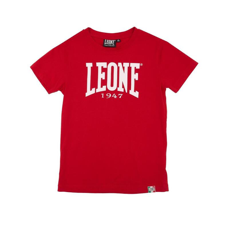 T-shirt maniche corte da bambino in cotone Leone Basic