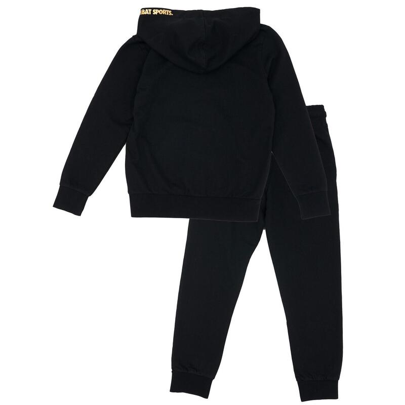 Leone Gold non-fleece trainingspak met ritssluiting en capuchon voor kinderen